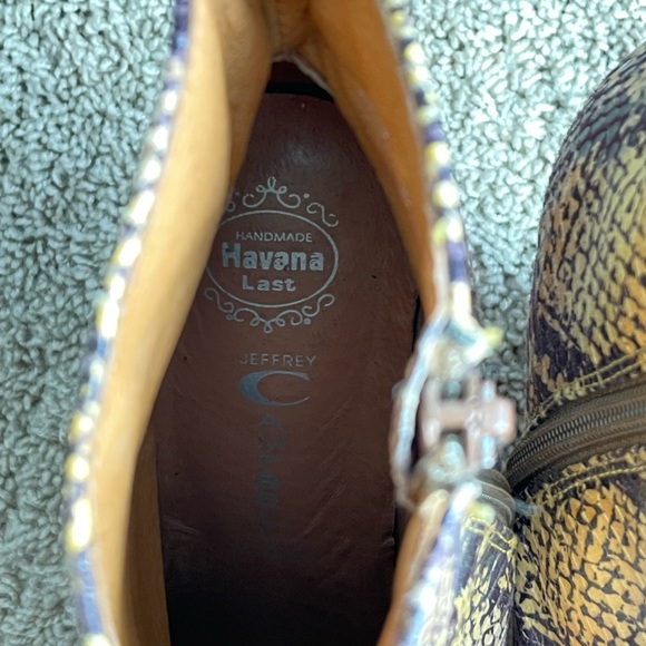 Jeffrey Campbell Size 8 Snakeskin Cutout Wedges - Picture 6 of 8